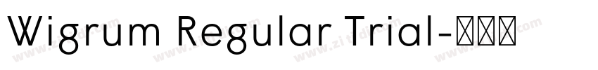 Wigrum Regular Trial字体转换